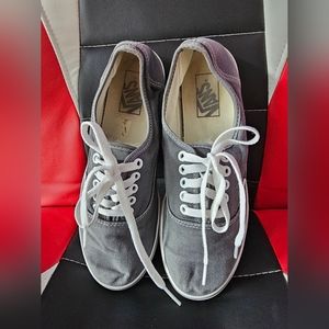 Grey Vans in a woman's 8.5